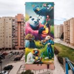 “String Quintet” – Massive mural by Juanjo Surace in Lisboa for MuroLX2021